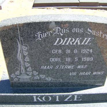 KOTZE Dirkie 1924-1989