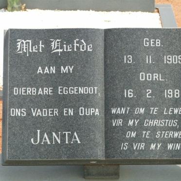 KRADENBURG Janta, van 1909-1989 &amp; Maraai 1913-1983