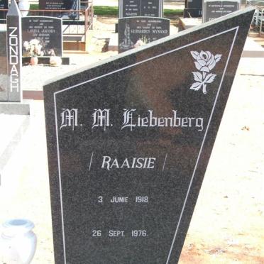 LIEBENBERG Jan Hermanus 1926-2007 &amp; M.M. 1918-1976