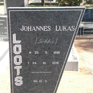 LOOTS Johannes Lukas 1896-1976 &amp; Martha Carolina BLOM 1898-1978