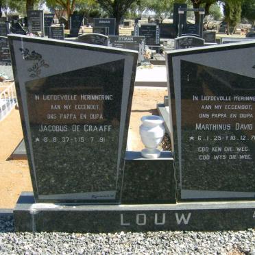 LOUW Marthinus David 1925-1976 :: LOUW Jacobus de Graaff 1937-1991