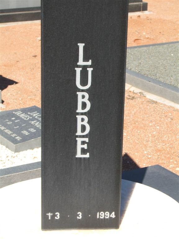 LUBBE Johann Albert 1951-1994