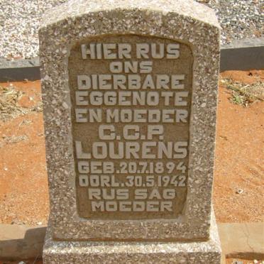 LOURENS C.C.P. 1894-1942