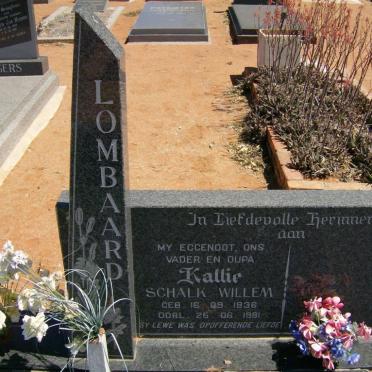 LOMBAARD Schalk Willem 1936-1991