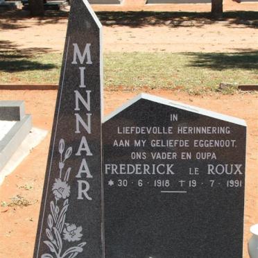 MINNAAR Frederick le Roux 1918-1991