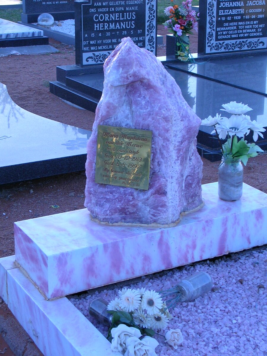 MERWE Maria Magdalena, van der 1913-1997