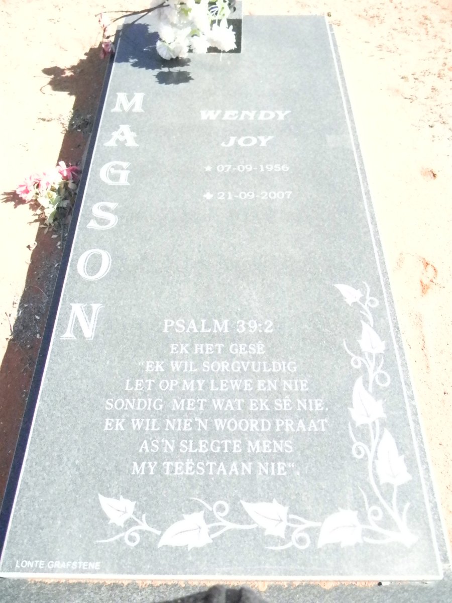MAGSON Wendy Joy 1956-2007
