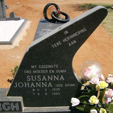 MYBURGH Susanna Johanna nee BRINK 1935-1995