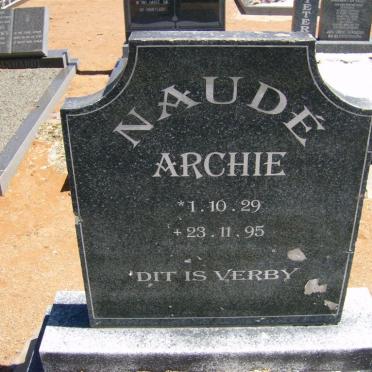 NAUDÉ Archie 1929-1995