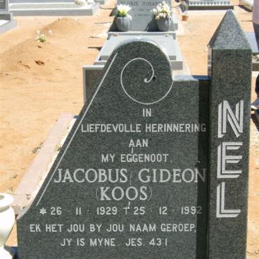 NEL Jacobus Gideon 1929-1992