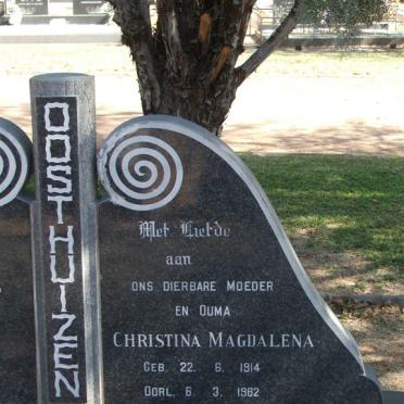 OOSTHUIZEN Ockert Andries 1902-1975 &amp; Christina Magdalena 1914-1982