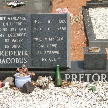 PRETORIUS Frederik Jacobus 1920-1988