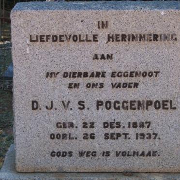 POGGENPOEL D.J.V.S. 1887-1937