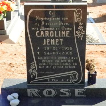 ROSE Caroline Jenet 1939-2008