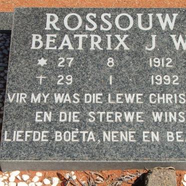ROSSOUW Beatrix J.W. 1912-1992