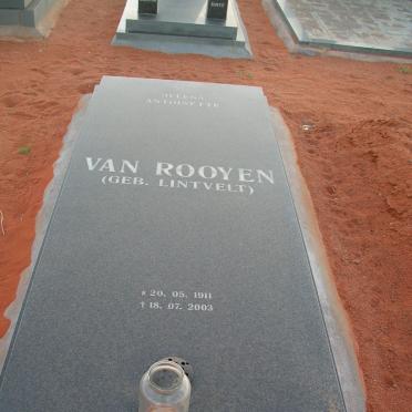ROOYEN Helena Antoinette, van nee LINTVELT 1911-2003