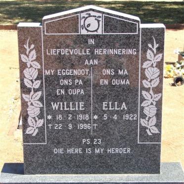 SMITH Willie 1918-1996 &amp; Ella 1922-