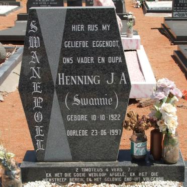 SWANEPOEL Henning J.A. 1922-1997