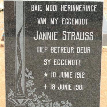 STRAUSS Jannie 1912-1981