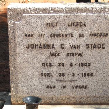 STADE Johanna C., van nee STEYN 1900-1955