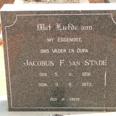 STADE Jacobus F., van 1891-1973