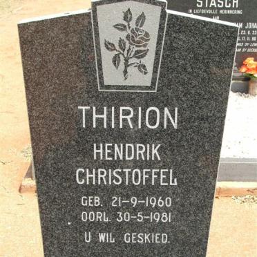 THIRION Hendrik Christoffel 1960-1981