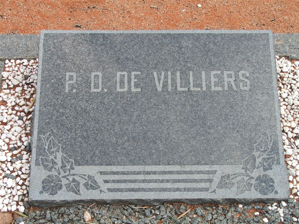 VILLIERS P.D., de