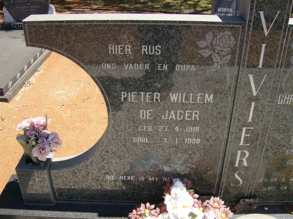 VIVIERS Pieter Willem de Jager 1918-1998