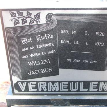 VERMEULEN Willem Jacobus 1920-1979