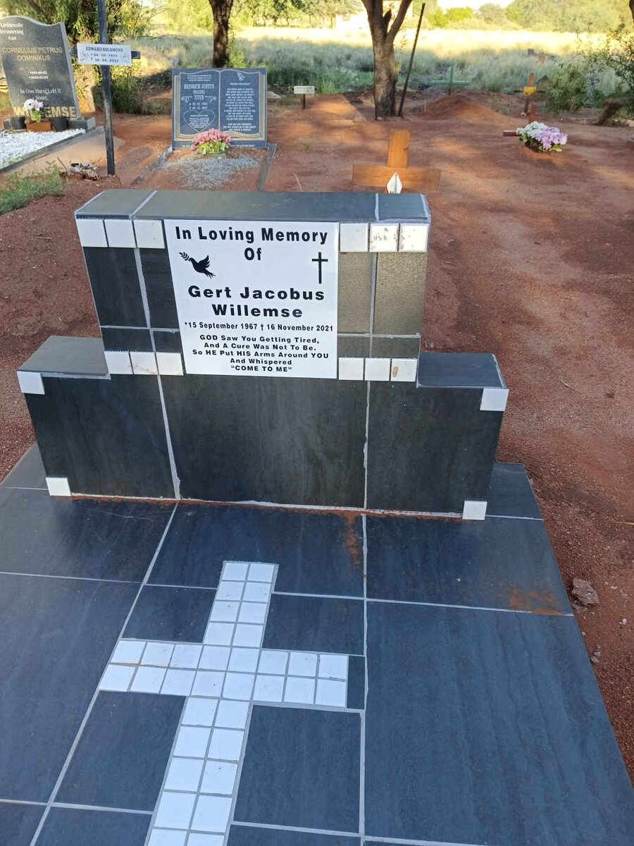 WILLEMSE Gert Jacobus 1967-2021