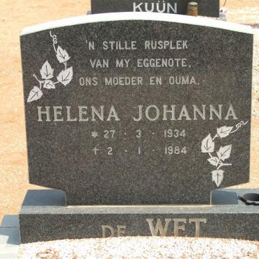 WET Helena Johanna, de 1934-1984
