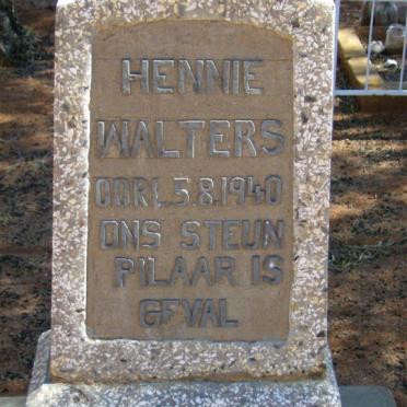 WALTERS Hennie -1940