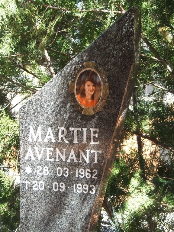 WESTHUIZEN Martie, van der nee AVENANT 1962-1993