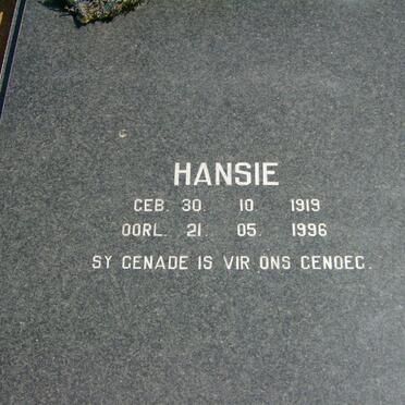 WITT Hansie, de 1919-1996 &amp; Max 1927-