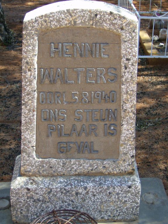 WALTERS Hennie -1940