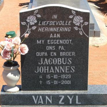 ZYL Jacobus Johannes, van 1929-2001
