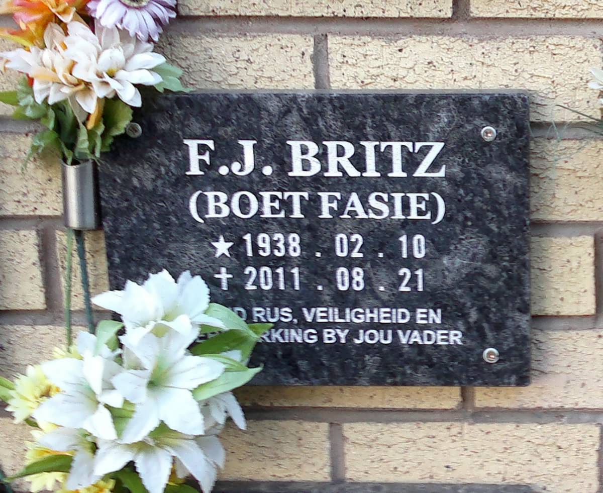 BRITZ F.J. 1938-2011