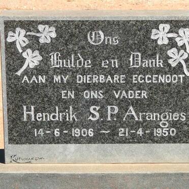 ARANGIES Hendrik S.P. 1906-1950