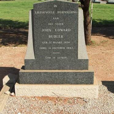 BUDLER John Edward 1874-1947