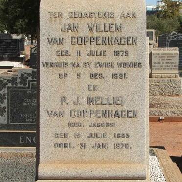 COPPENHAGEN Jan Willem, van 1878-1951 &amp; P.J. JACOBS 1883-1970