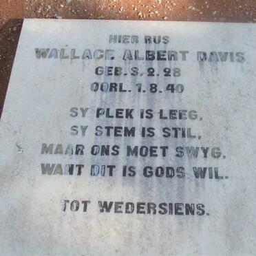 DAVIS Wallace Albert 1928-1940