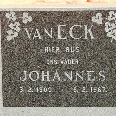 ECK Johannes, van 1900-1967