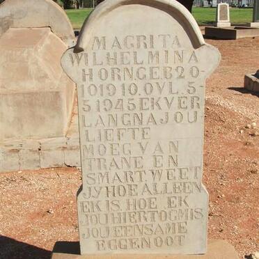 HORN Magrita Wilhelmina 1910-1945