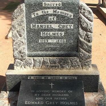 HOLMES Manuel Grey 1862-1940 :: HOLMES Edward Grey 1906-1970