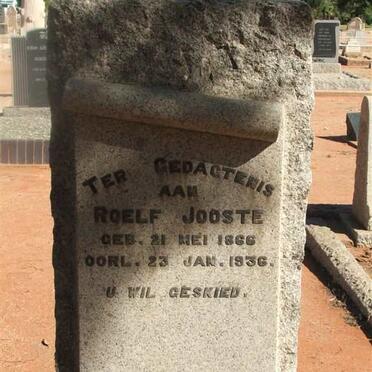 JOOSTE Roelf 1866-1936