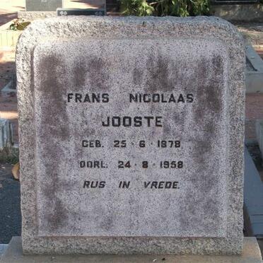 JOOSTE Frans Nicolaas 1878-1958