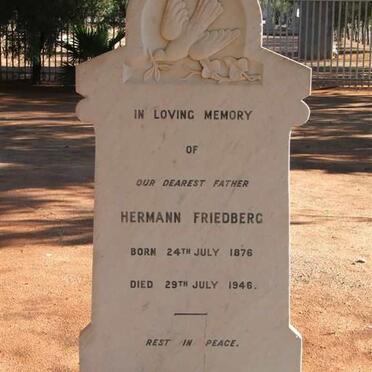 FRIEDBERG Hermann 1876-1946