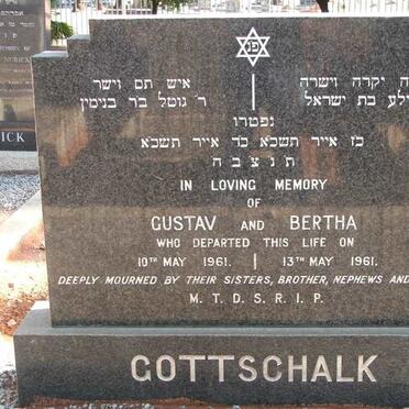 GOTTSCHALK Gustav -1961 &amp; Bertha -1961