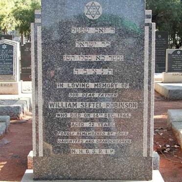 ROBINSON William Seftel -1946