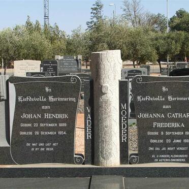 KRUGER Johan Hendrik 1889-1954 &amp; Johanna Catharina Frederika 1905-1983